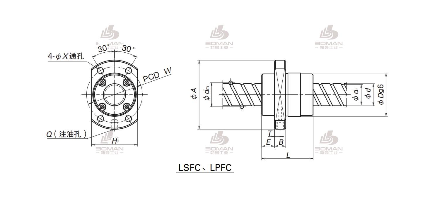 LPFC2020-3-NSK LSFC滚珠丝杠