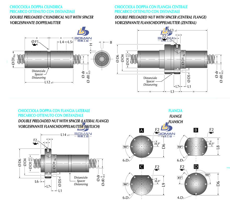 UMBRA H1D25-25M2 意大利umbra丝杠